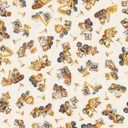 Construction Animal Abc Toss - CREAM