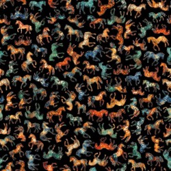 Horse Silhouettes - BLACK