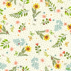 Spaced Floral - CREAM