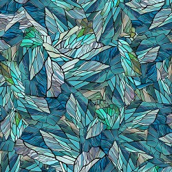 Stained Glass - TEAL
