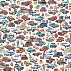 Route 66 Classic Cars & Icons - CREAM