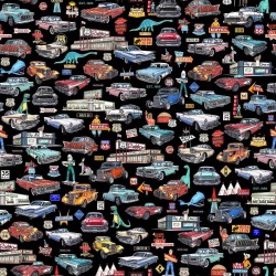 Route 66 Classic Cars & Icons - BLACK