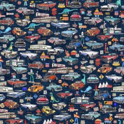 Route 66 Classic Cars & Icons - NAVY
