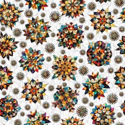 Kaleidoscope Medallions - WHITE