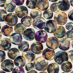 Cat Circles - LT GRAY