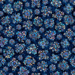 Tossed Floral - NAVY