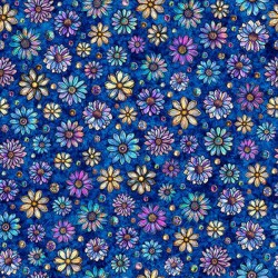 Small Floral - DK NAVY