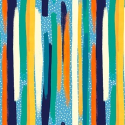 Brush Strokes - BLUE