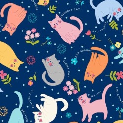 Tossed Cats - DK NAVY