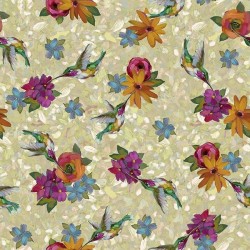 Hummingbirds & Floral - LT SAGE