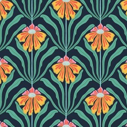 Floral Geo - MIDNIGHT