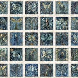 Medieval Picture Block Panel 90cm - TAN