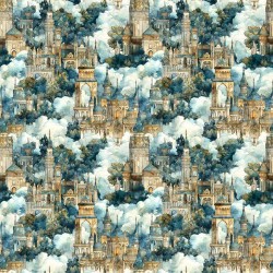 Castles In Clouds - LT BROWN/TEAL