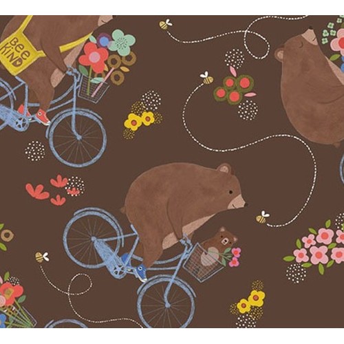 Bears On Bikes - BROWN