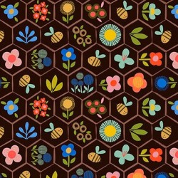 Beehive Floral - DK CHOCOLATE