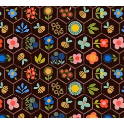 Beehive Floral - DK CHOCOLATE