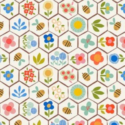 Beehive Floral - EGGSHELL