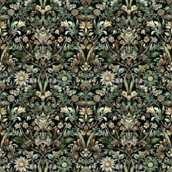 108" Wideback Woodland Floral - FOREST