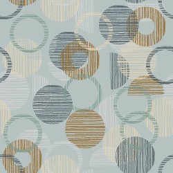 118" Wideback - Overlapping Circle Geo - DUSTY AQUA 118" Wideback - Overlapping Circle Geo - DUSTY AQUA