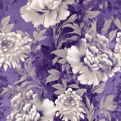 118" Wideback - Large Floral - PURPLE 118" Wideback - Large Floral - PURPLE