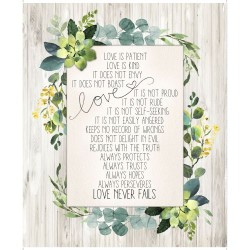 Love Never Fails Panel (90cm) - GRAY