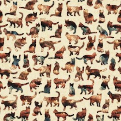 Cat Silhouettes - CREAM