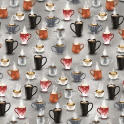Steaming Hot Coffee-Gray