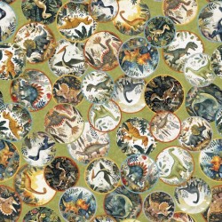 Dinosaur Medallions - GREEN