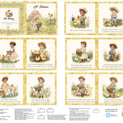 Lil Farmers Book Panel 90cm - MULTI
