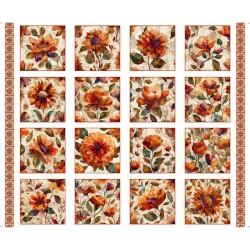 Flower Blocks-small Panel 90cm - WHITE