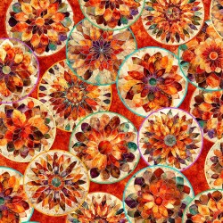 Mosaic Circles - CRIMSON