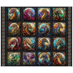 Dragon Block Panel 90cm - CHARCOAL