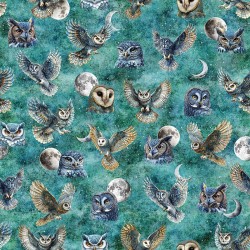 Flying Owls - TURQUOISE