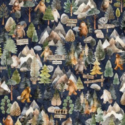 Bigfoot & Trees - NAVY