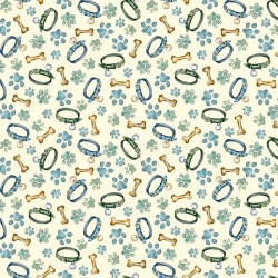 Dog Collars, Bones & Paws - BUTTER