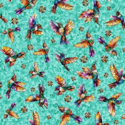 Hummingbirds - TURQUOISE