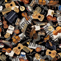 Musical Instruments Toss - BLACK