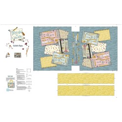 Drawn to Create Tote Bag Panel 90cm (Canvas) - MULTI