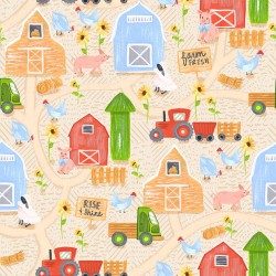 Farmyard Motifs - LT PEACH