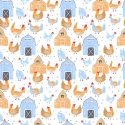 Chickens & Barns - WHITE