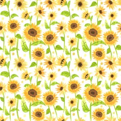 Sunflowers - WHITE