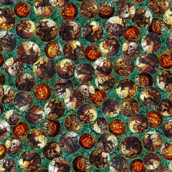 Halloween Stained Glass Circle - JADE