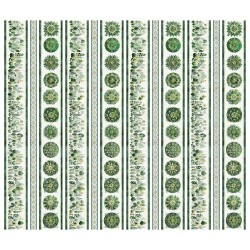 Botanical Border Stripe - GREEN