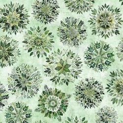 Leaf Mandalas - LT GREEN