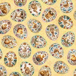 EASTER EGG VIGNETTES - YELLOW