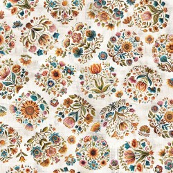 FLOWER VIGNETTES - CREAM