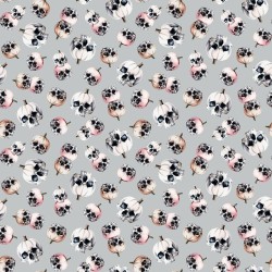 TOSSED SKULLS - GRAY