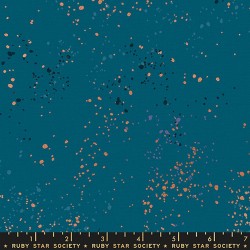 RSS - Speckled Canvas Metallic (30/70-Linen/Cotton)- TEAL