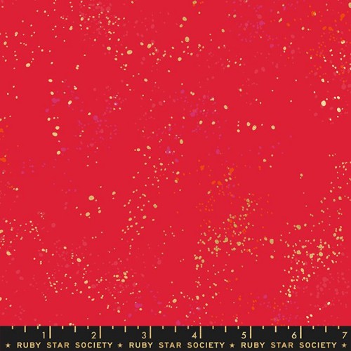 Ruby Star-Speckled metallic - NEW SCARLET