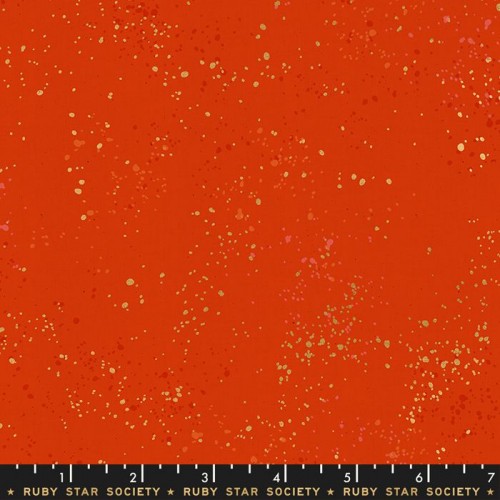 Ruby Star Speckled metallic - WARM RED